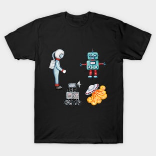 Space Adventure Illustrations T-Shirt